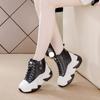 Thick-soled Inner Height-increasing Women's Shoes Autumn and Winter New Versatile Fashion Cm Breathable Casual High-top Shoes Women's Shoes