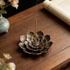 1PC Incense Burner Stick Holder Plate Lotus Censer Bronze Nasturtium Incense Burner