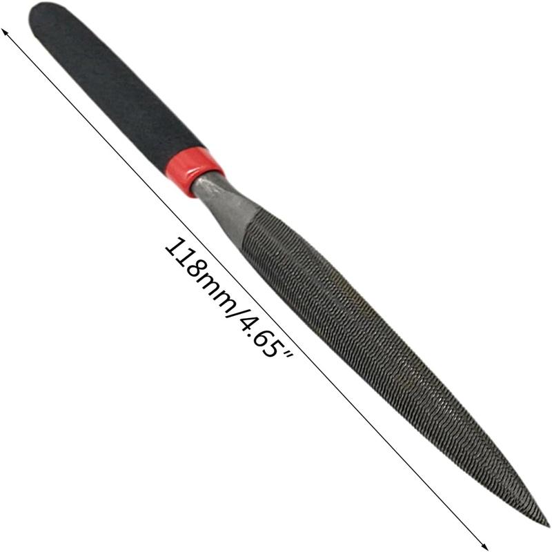 118mm Small Steel Files Needle Flat File for Stone Glass Metal Carving Craft Needle Filing Woodworking Hand Tool Set