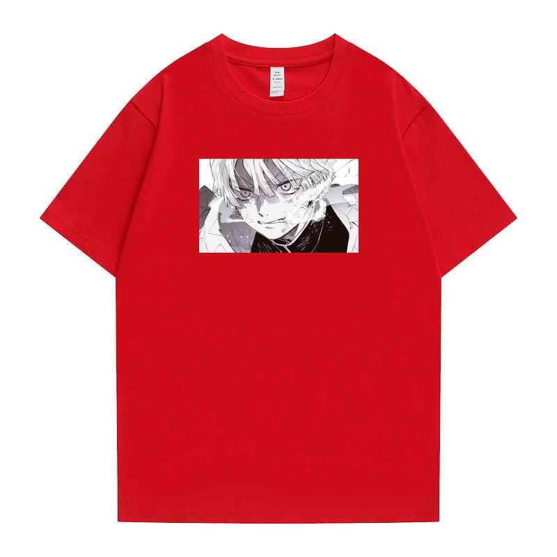 Japanese T-shirt Men's and Women's Pure Cotton Two-dimensional Ghost Extermination Cartoon T-shirt Surrounding Couple Clothes