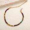 S925 Sterling Silver Natural Tourmaline Garnet Color Treasure Bracelet Female Original Design Fashion Handmade Beads