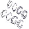 Women Flower for Arrow Band Open Tail Ring Women Beach Foot Jewelry Set