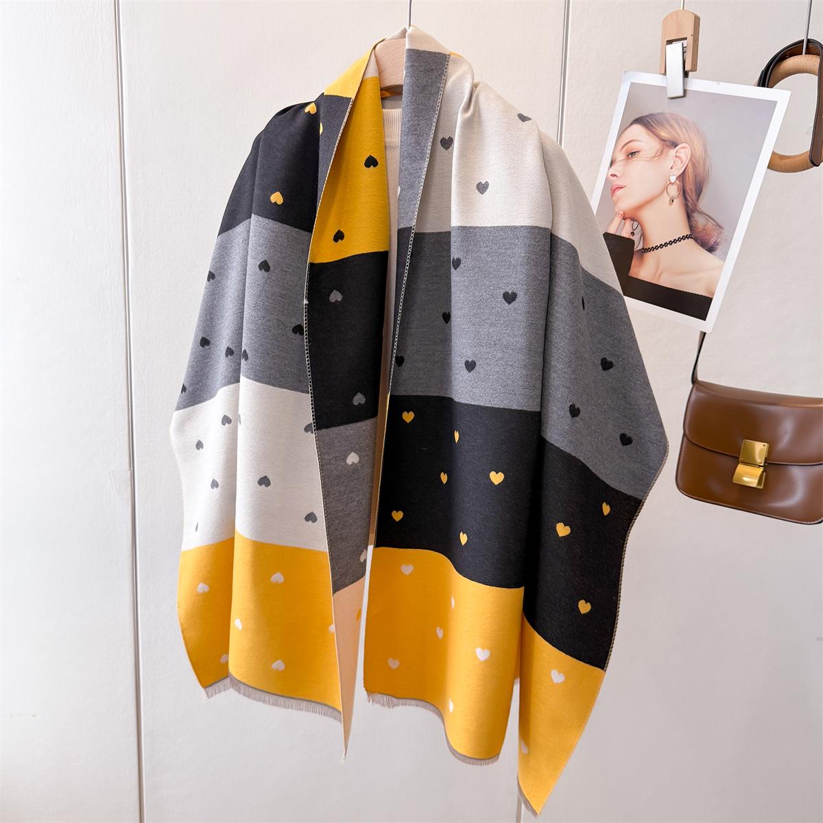 

New Autumn And Winter Cashmere Scarf Women Elegant Warm Pashmina Blanket Poncho Scarves Female Leopard Print Shawl Bufanda 65x185cm