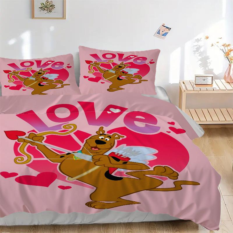 

Постельное белье Scooby-Doo ко Дню святого Валентина Пододеяльник Подарок для спальни, Включает 1 пододеяльник и 2 наволочки, Без наполнителяB587 135x200cm