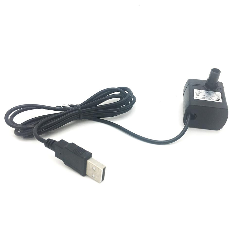 Bomba de Água DC Volume de Água Ajustável 150~280L/h Conector 5.5*2.1mm ou USB Bomba de Água Submersível Micro Sem Escovas Para Aquário