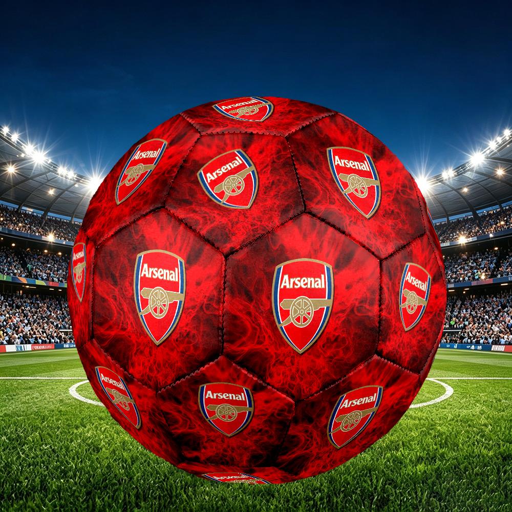 1 pz Pallone da Calcio Standard Taglia 5, Palloni da Calcio, Pallone da Calcio con Motivo di Squadra di Calcio, Cucito a Macchina, Pallone per Allenamento e Partita all'Aperto