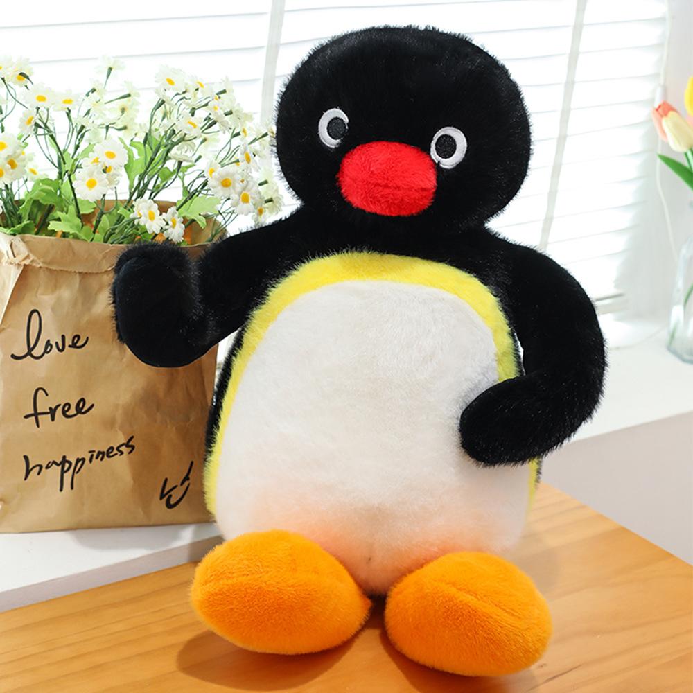 45/60/85cm Pingüino articulado Peluche Pingu Pingüino Kawaii Muñeco de Peluche Animal de Dibujos Animados Lindo Decoración del Hogar Regalo de Cumpleaños para Niño