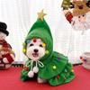 Soft Pet Christmas Cloak Plush Dog Hooded Cloak Funny Dog Transformation Cloak  Christmas