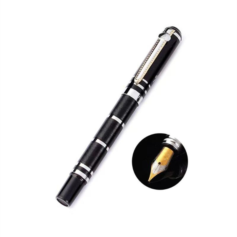 Luxury metal fountain pen, business student writing tool, signature pen