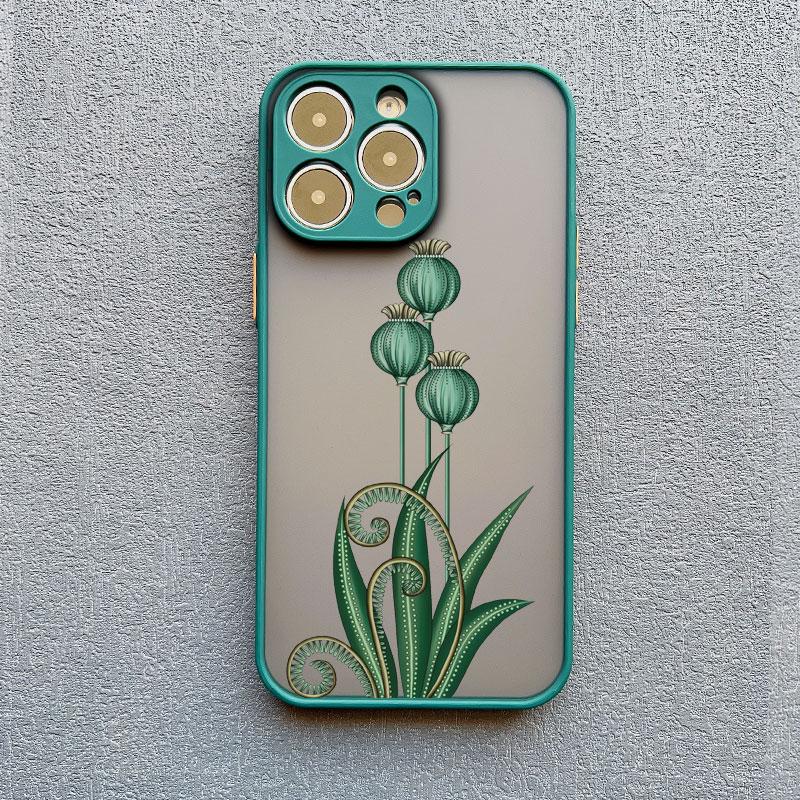 INS Painting Flower Phone Cases For iPhone 11 Case iPhone 13 12 15 14 Pro Max Mini XS X XR 15 14 7 8 Plus SE2 Shockproof Covers