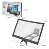 Curved 12-inch Phone Screen Magnifier with Multifunctional Desktop Stand, T6 Model.