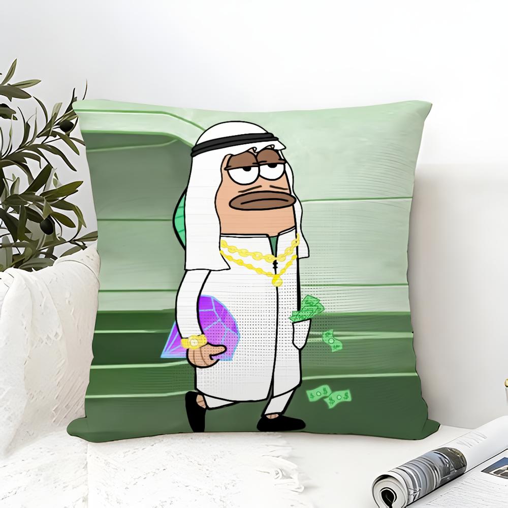 Cartoon Funny Beach Bikini Bottom Pillow Case Linen Pillow Case Sofa Home Decor Cushion Cover Cushion Cove