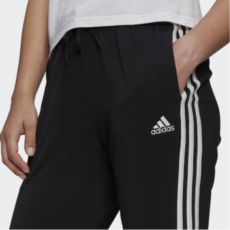 Adidas Side Split Striped Knit Sport Pants Women Bottoms GM5539