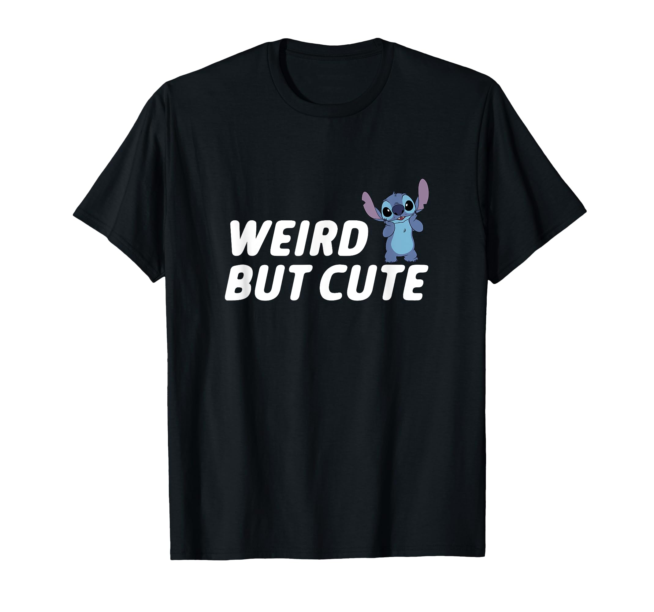

Disney Lilo Stitch Weird but Cute Little Stitch Logo & T-Shirt чёрный
