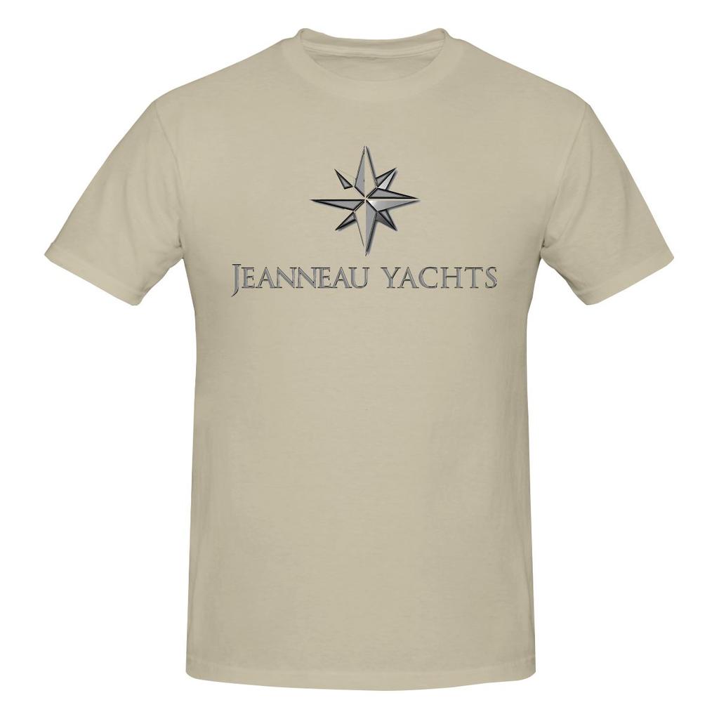 Jeanneau Yachts Korean Style Tshirtoutdoor Leisure Clean Surface Basic Tee