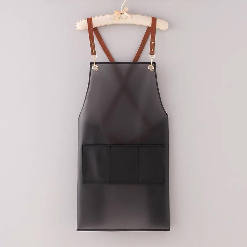 TPU Waterproof Stain-Proof Unisex Apron for Kitchen, Pet, Barber Shops - Customizable Logo