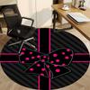 1pc Polka Dot Bow Chair Carpet for Office, Non-slip, Soft and Durable Office Rug for  Decoration, Perfect for Office Yy260105076