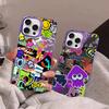 Game Splatoon Art Phone Case For iPhone 16 15 14 13 12 11 Pro Max X XR XSMAX 8 7 Plus Matte Shockproof Back Cover