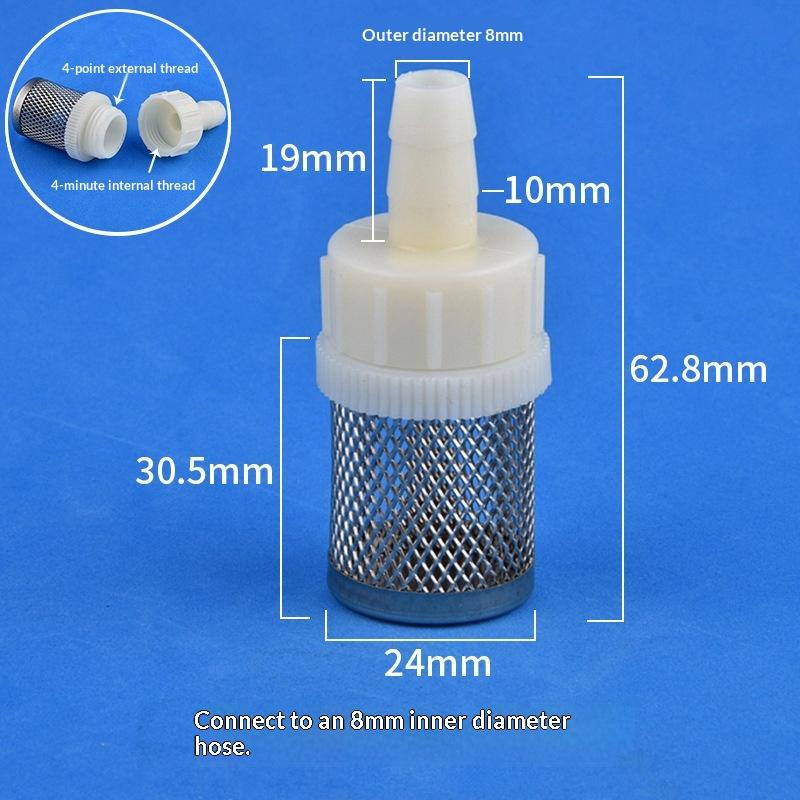Multi Size Hose Filter Stainless Steel 4mm 6mm 8mm 10mm 12mm 14mm Fine Mesh Rust Resistant For Water Fuel Pump Aquarium