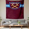 West Ham United Logo Design Patterned Tapestry Decorative Wall Hanging, Home Bedroom Living Room Decor