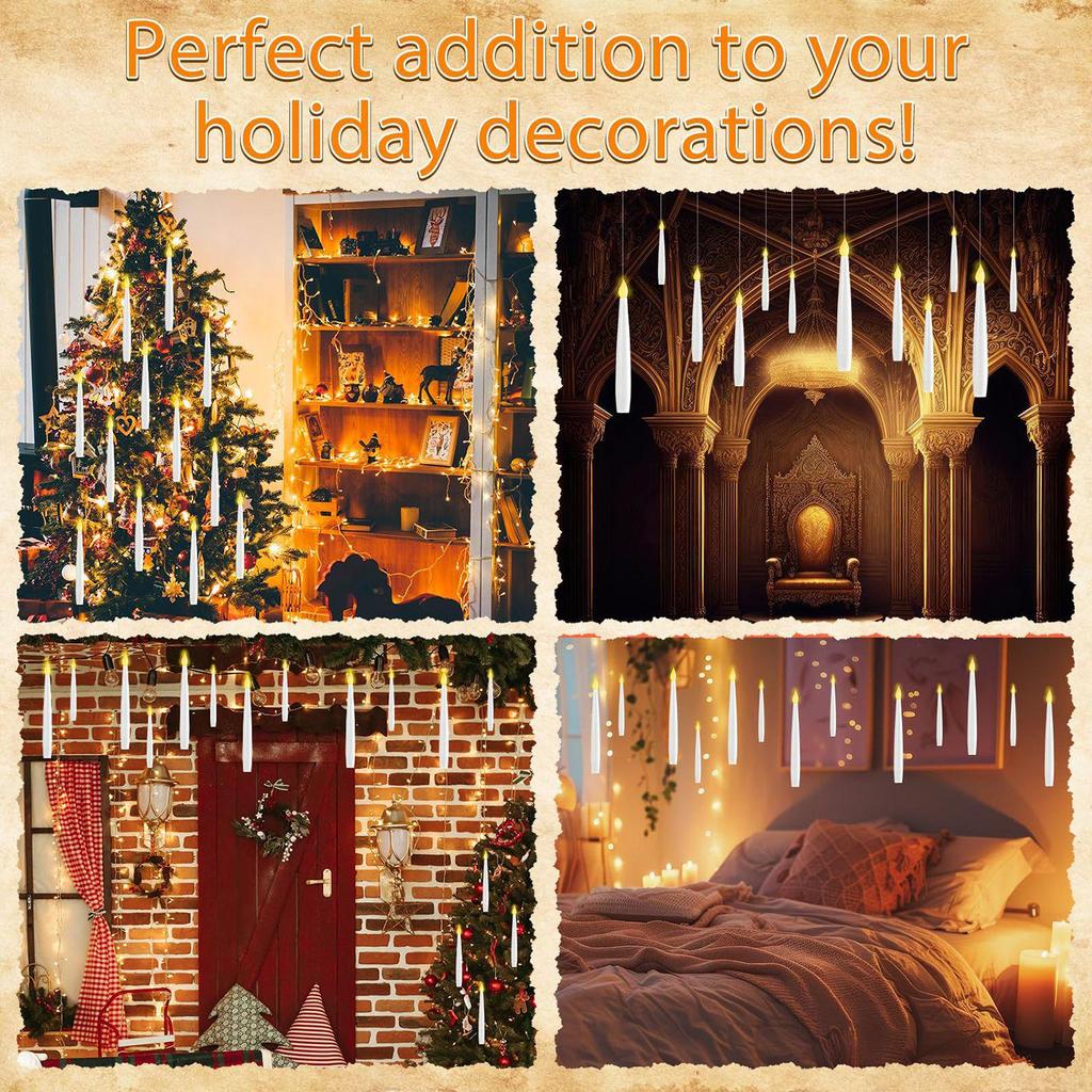 Cross H-Li PO Special Hanging LED Flame Magic Wand Candle for Halloween Indoor Atmosphere