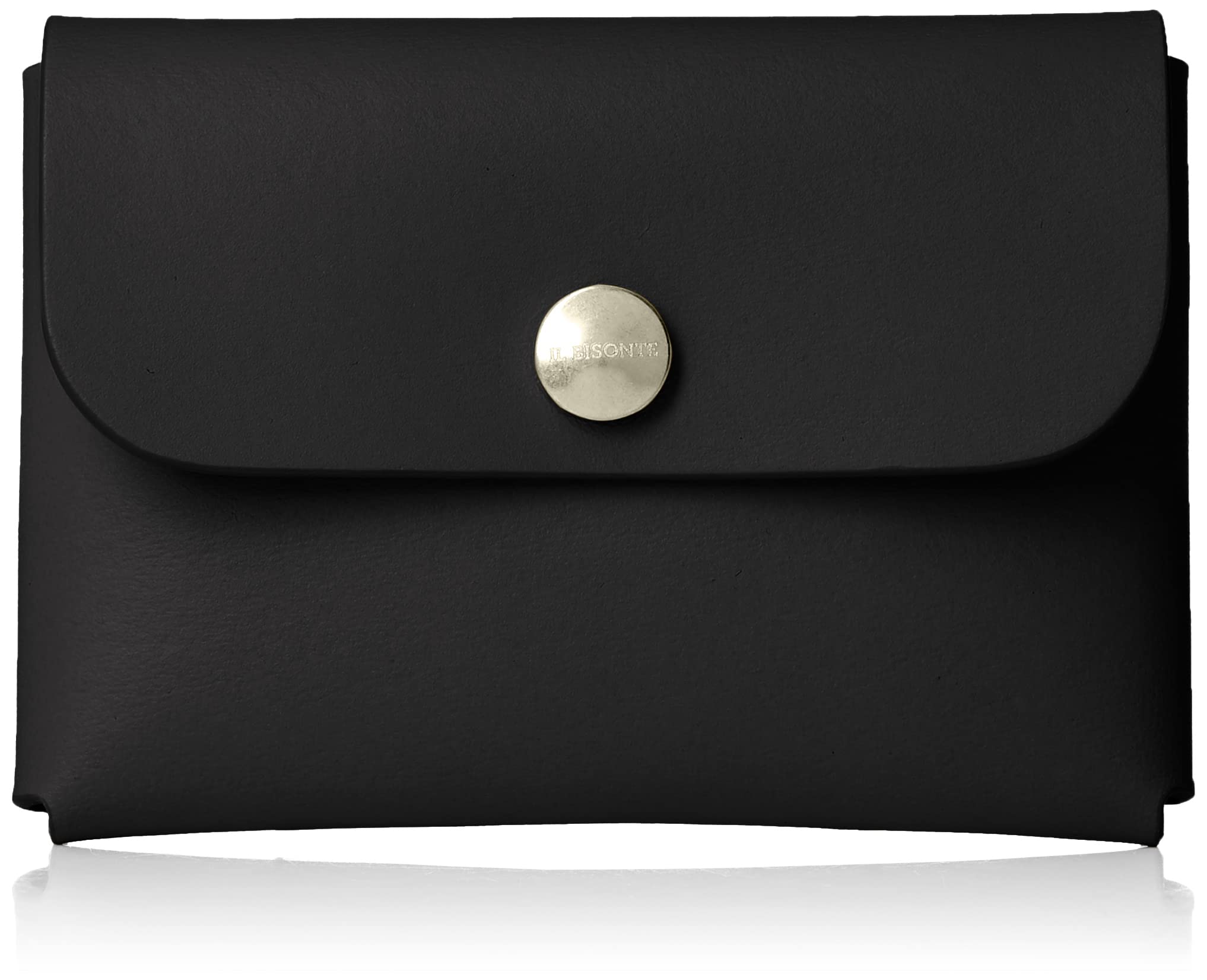 IL BISONTE Визитница SCC100PV0039 Черная Кожаная Один Размер [Б/У]