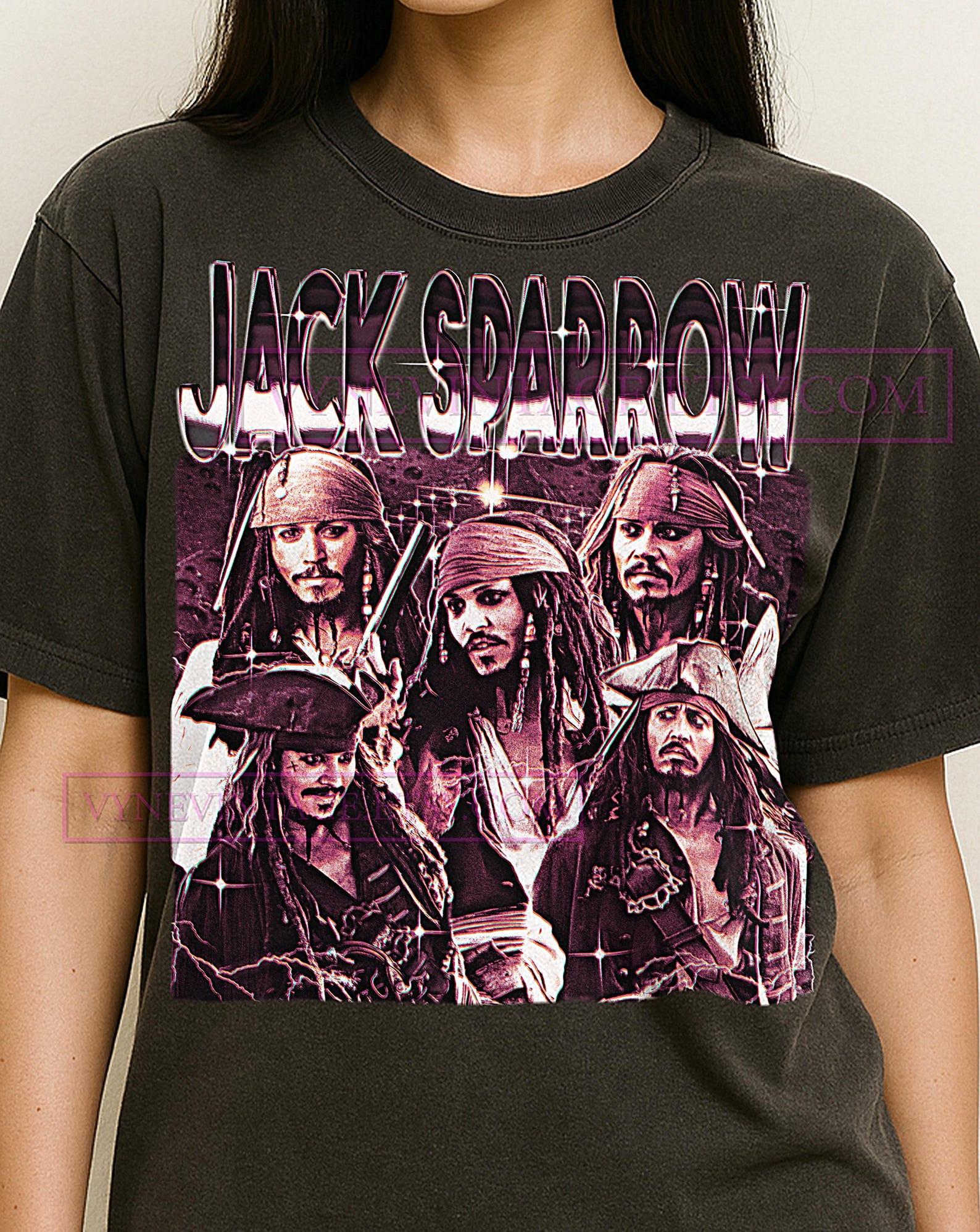 Jack Sparrow Shirt, 90s Vintage Retro Bootleg Jack Sparrow T-Shirt, Pirate Captain Graphic Tee, Adventure Hero Fan Apparel 4XL