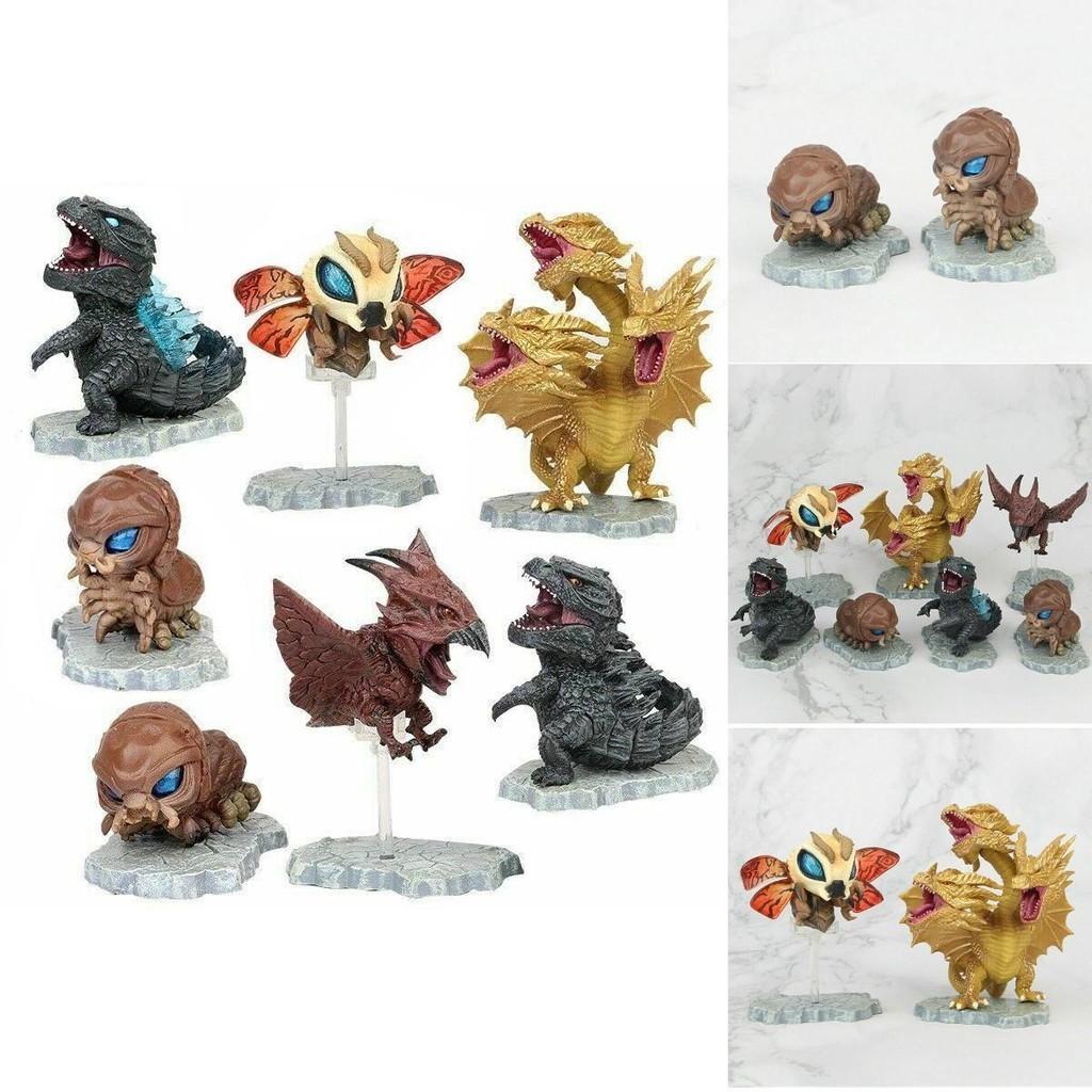 Godzilla Movie King Of The Monsters Cute Mini Action Figures Collectible Set