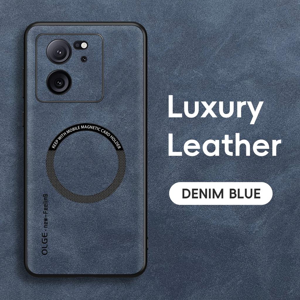 Magnetische Retro Leder Soft Case Für Xiaomi 13T Pro Xiaomi13T Pro 13TPro Kabelloses Laden Handyhülle Abdeckung