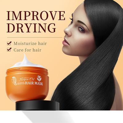 Maschera per capelli all'olio di noci ad alto volume, liscia, liscia e soffice, migliora la cura dei capelli ruvidi e secchi, idratante, lucida, balsamo, maschera per capelli