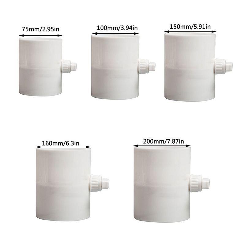 PVC Air Valve Portable 75/110/150/160/200mm Round Check Valve Manual Regulating Valve Ventilation Switch Valve