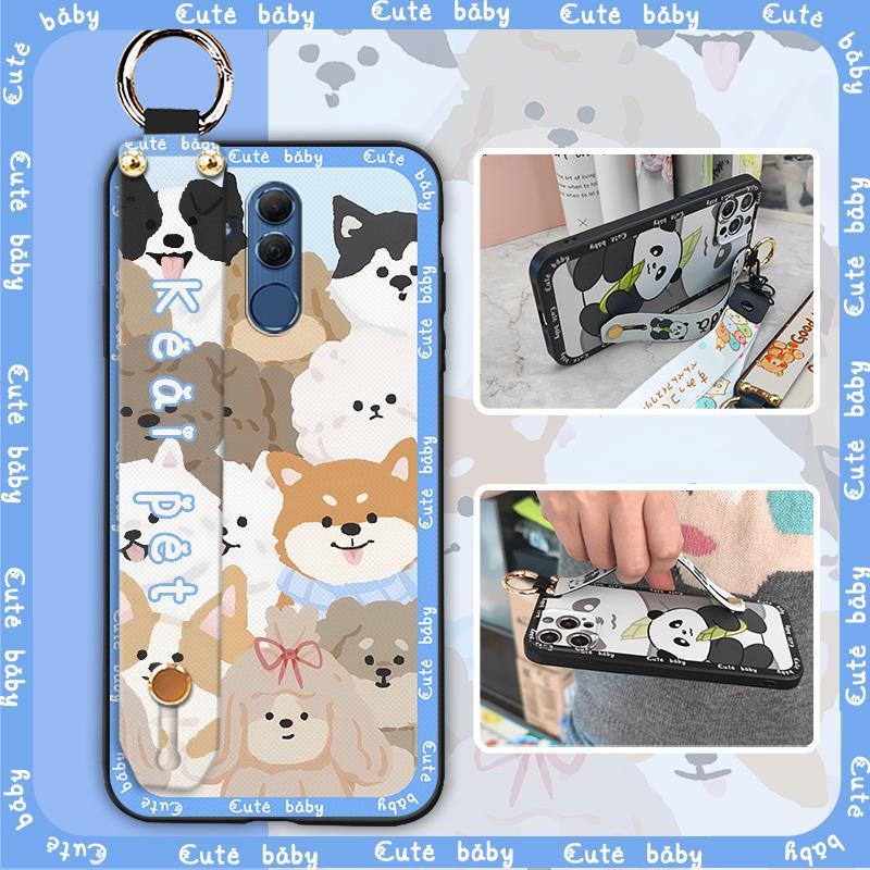 Anti-dust Phone Holder Phone Case For Huawei Mate 20 Lite Cute Ring Dirt-resistant Shockproof Wristband Wrist Strap