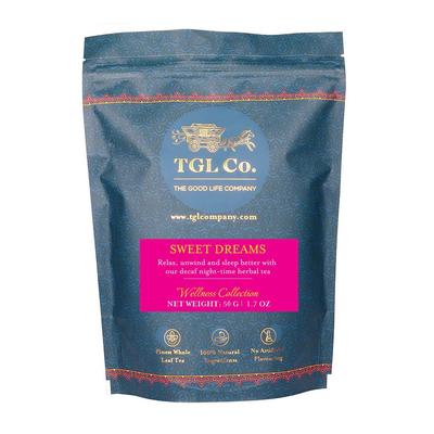 Bylinkový čaj pre dobrý spánok (50 g), Čaj Sweet Dreams, TGL Co.