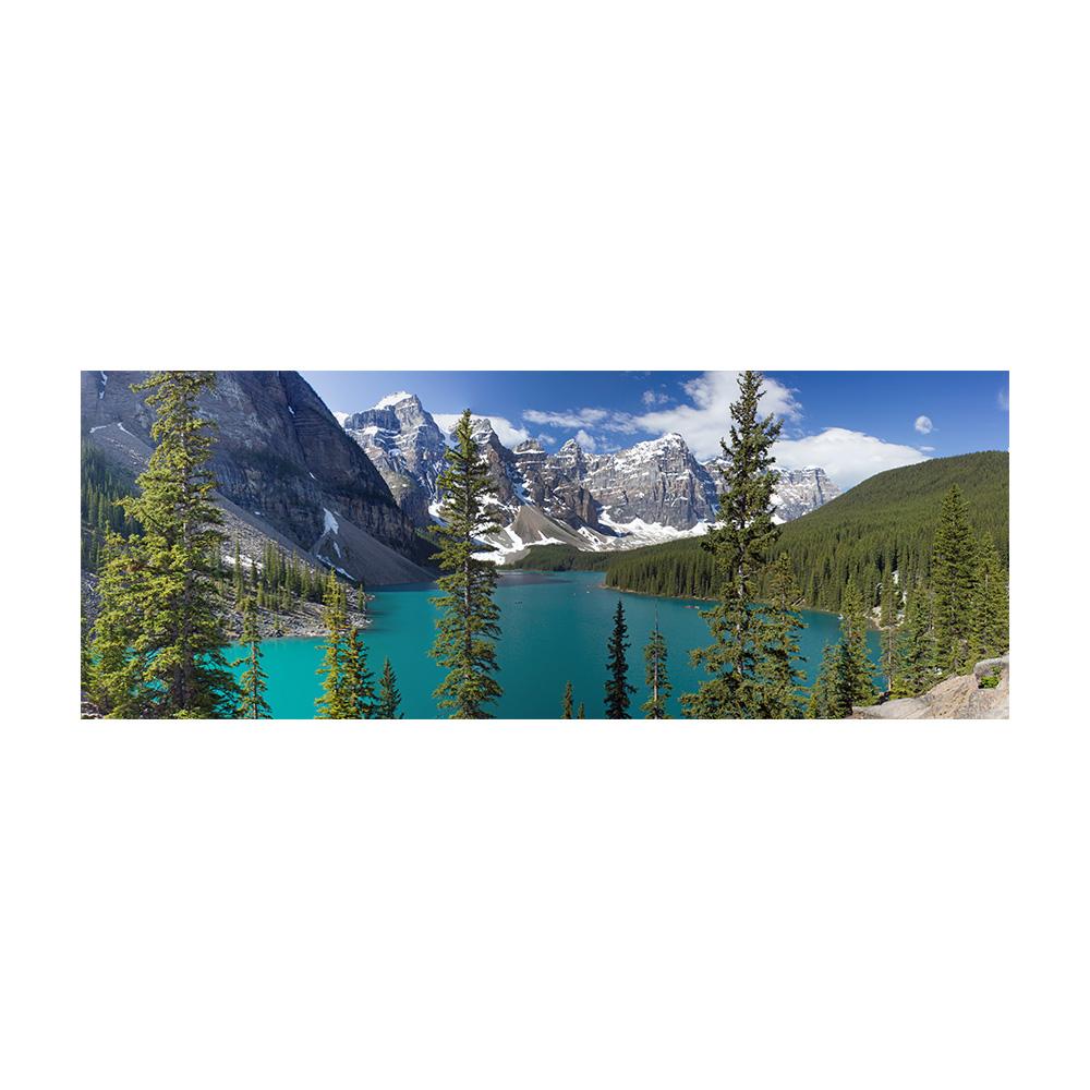 

Nature Landscape Forest Mountain Lake Tree Poster Canvas Painting Wall Art Pictures Nordic Mural Home Decor Gift 20x60cm