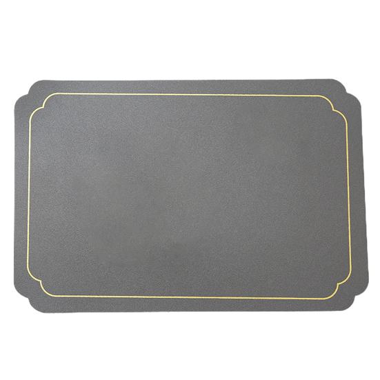 Prostokątna podkładka ze sztucznej skóry nowoczesna wodoodporna żaroodporna antypoślizgowa izolacja cieplna można myć w zmywarce dekoracja stołu do jadalni