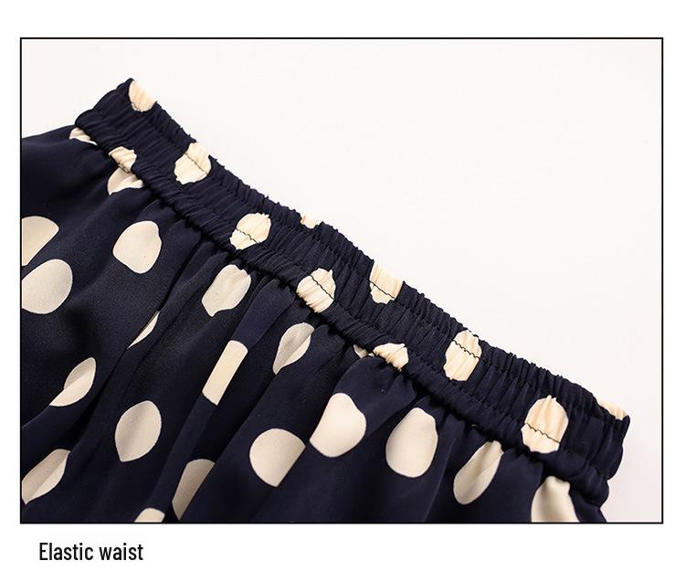 Women's Summer Floral Chiffon A-Line Skirt: Stylish, Fashionable, Elastic Waist, Flattering Design