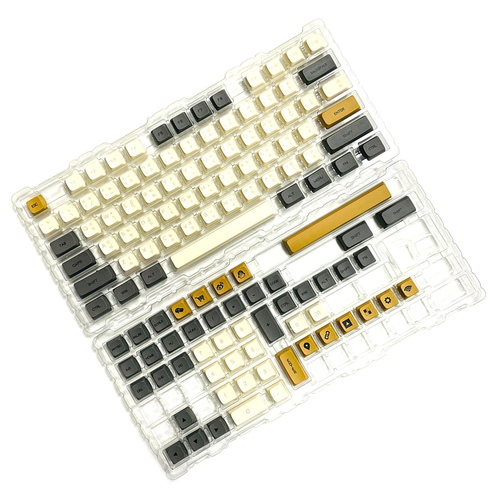 

Колпачки клавиш PBT Shimmering Theme XDA Height Heat Sublimation 125 Keys Механическая клавиатура Колпачки клавиш Thai