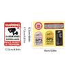 Strong Adhesive Paster Car Security Warning Sticker Car Theft Deterrents Sticker for Various Car Owners