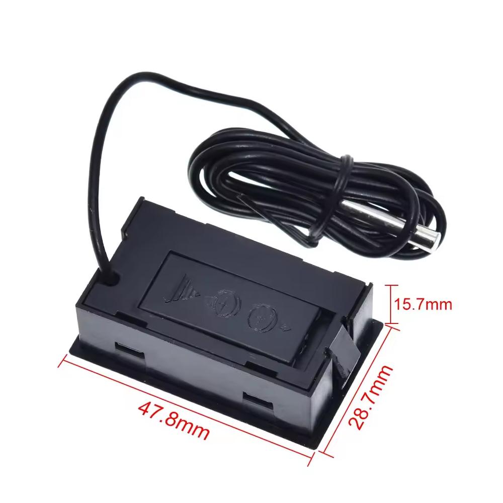Mini Digital LCD Thermometer TPM-10 Auto Temperature Sensor for Fridge/Freezer with Magnetic Back