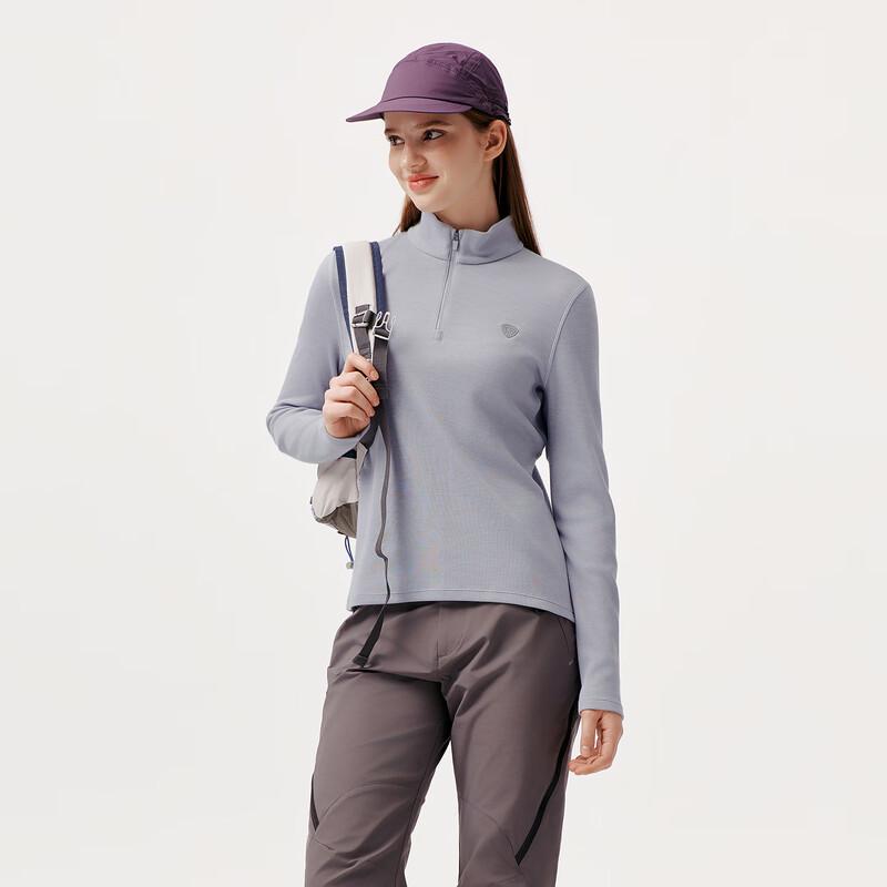 Tanbol Women's Semi-High Collar Wool Blend Sweatshirt