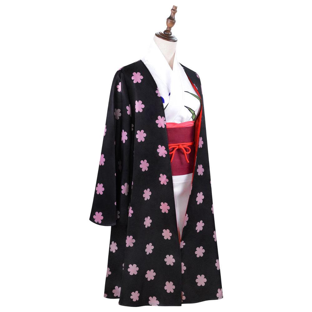 One Piece Země Wano Nico Robin Kimono Cosplay Kostým Anime Halloween Role Play Oblečení
