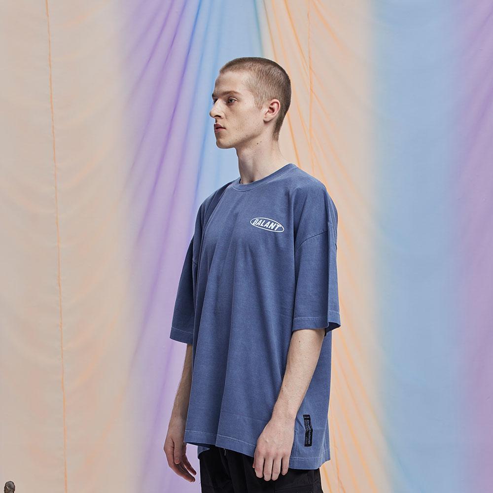 BALANT Pigment Weight-In-On Issue T-Shirt - Navy