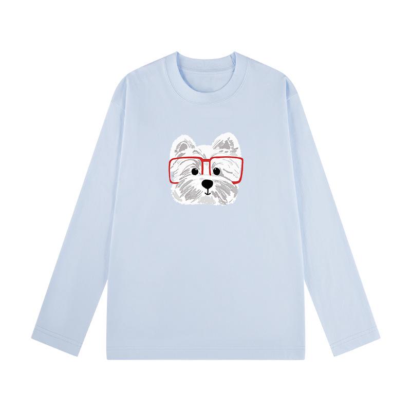 Lässiges Baumwoll-Langarm-T-Shirt für Damen, inspiriert von Hongkong - Vielseitig, lockere Passform, Basisschicht