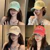 Womens Cotton Baseball Cap With Wide Brim And Adjustable Closure For Spring And Summer