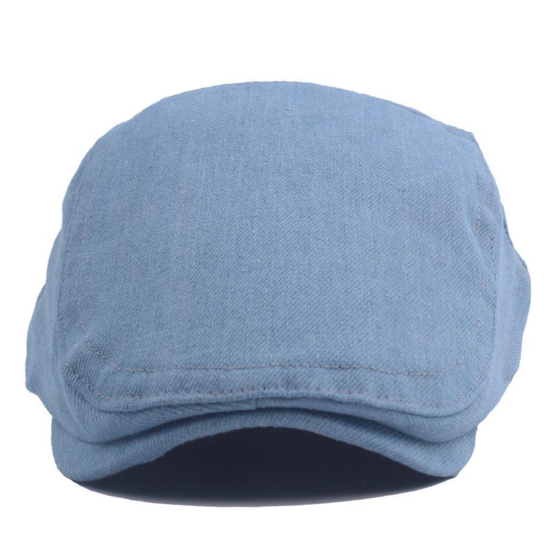 Hat Women'S Autumn Cap Men'S Washed Denim Beret Outdoor Sun Hat Sun Protection Hat