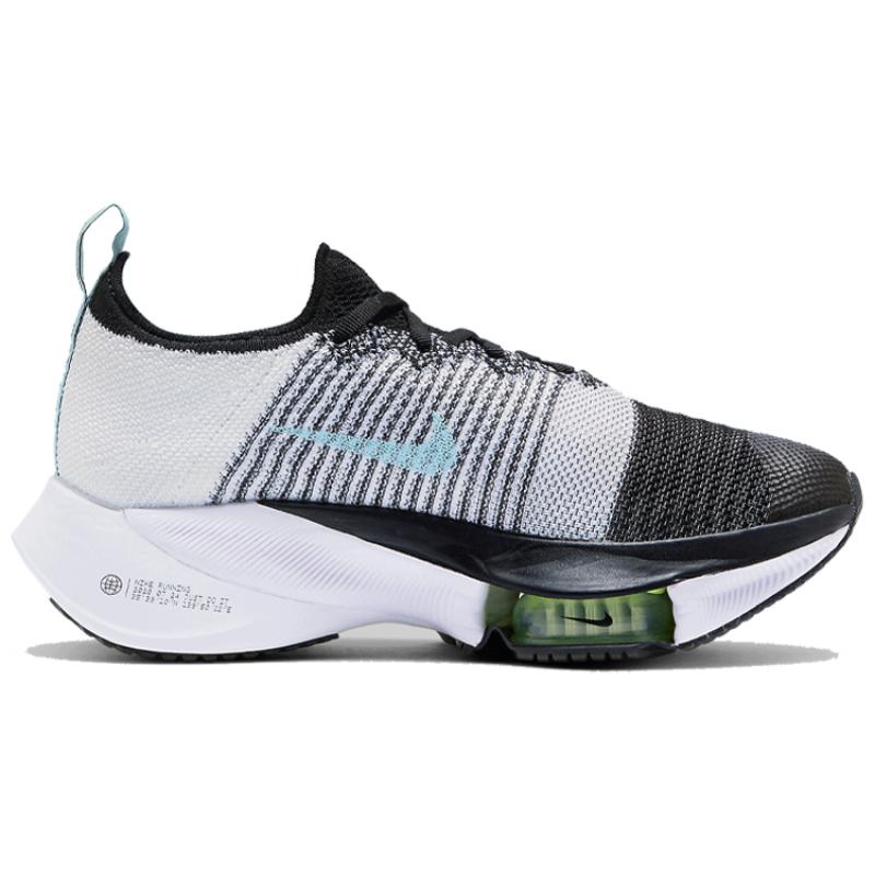 Nike Air Zoom Tempo NEXT% Flyknit 'Black Glacier Blue' Women's Sneakers casual CI9924-001