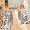 Modern Printed Kitchen Floor Mats, Washable Anti-Slip Carpet for Laundry Room Corridors, Entrance Door Pads, Home Decor