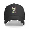 Bull Terrier Baseball Cap Bull Terrier Colorful Painting Wholesale Polyester Fitted Baseball Hat Drummer Outdoor Logo Cap
