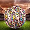 Marilyn Monroe Print Size 5 Soccer Ball, Standard Match Football for Sports Game and Team Practice, Ideal Gift for Soccer Fans