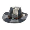 Retro Retro Color Matching Peach Heart Top Jazz Hat Mountaineering Top Hat Western Cowboy Hat